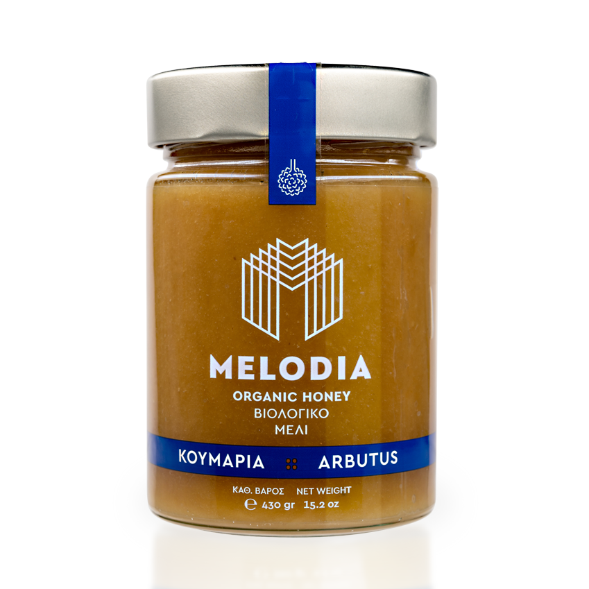 Melodia Bio Erdbeerbaumhonig 430gr